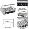 Great Northern Popcorn 9 Roller Hot Dog Machine with Tempered Glass Cover – Countertop Hot Dog Roller Makes Up to 24 Hotdogs, Brats, or Sausages - 2 of 4