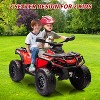 24V Kids Ride On Car,2 Seater Licensed Can-Am Electric ATV Car for Kids,4 Wheeler 4WD Ride On Electric Toy Car,3 Speeds,Leather Seats - 4 of 4