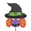 30.75 In Monster Masks Set/3 Stakes Witch Dracula Frankenstein Decorative Garden Stakes - 4 of 4