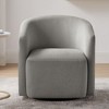 TiramisuBest Blue Swivel Barrel Chair - 2 of 4