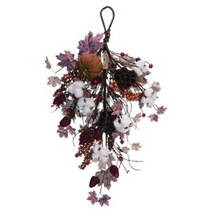 Transpac Burlap 24 in. Multicolor Harvest Teardrop - 1 of 2