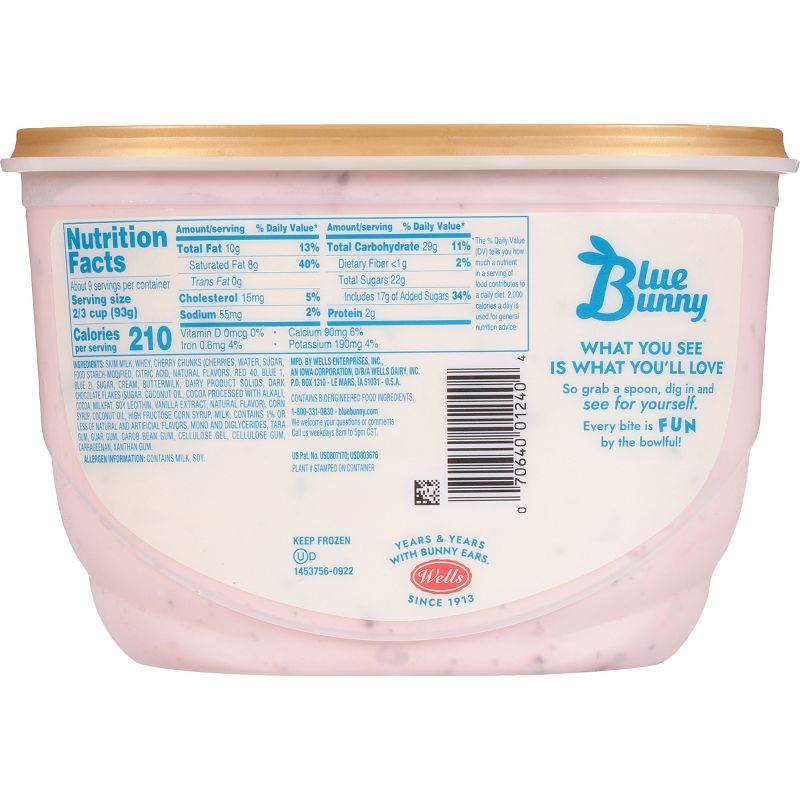 Blue Bunny Cherry Chocolate Chunk Ice Cream - 46 fl oz, 3 of 6