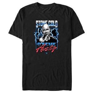 Men's WWE Stone Cold Steve Austin Portrait T-Shirt - 1 of 4