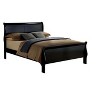 Sapphtopaz Bed Frame Solidwood Bed Frame with Headboard Sleigh Bed Bedroom Furniture - 3 of 4