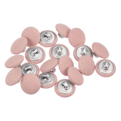 Unique Bargains Metal Shank Round Cloth Covered DIY Sewing Buttons 20 Pcs