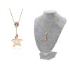 Anna-Kaci Women's Curved Teardrop Crystal Pendant Necklace, Elegant Design with Adjustable Chain, Perfect for Special Occasions - Tear Drop - 2 of 4