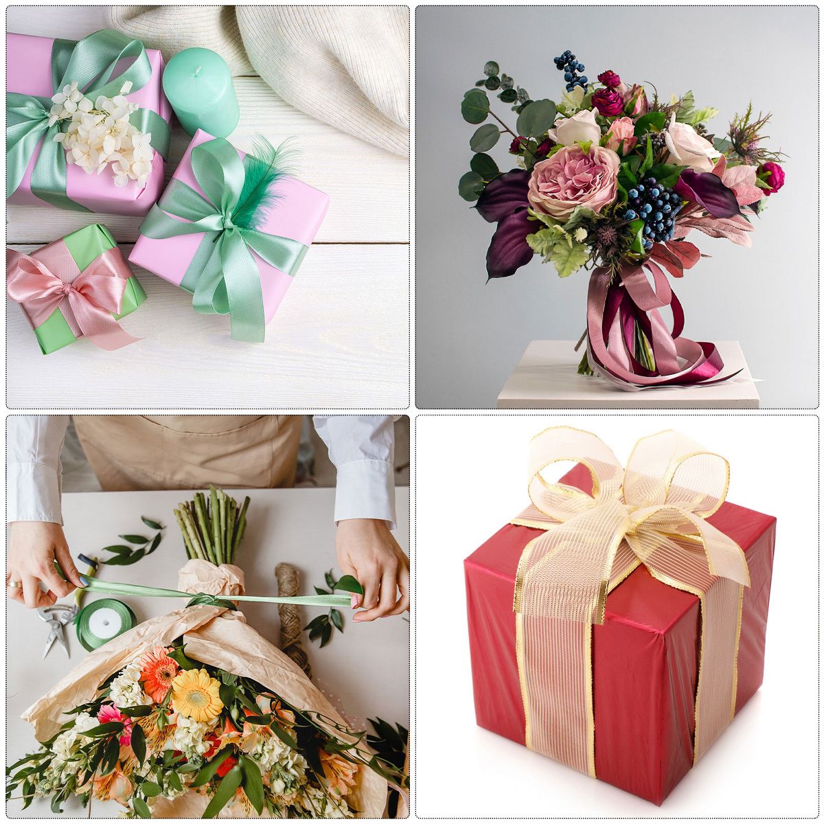 Unique Bargains Double Face Wide Satin Ribbon with Gold Edges for Wedding Bouquet - thumbnail 6