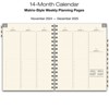 Global Printed Products Essential Monthly & Weekly Planner 8.5" x 11" CY 2025 (Frosted) - 2 of 4