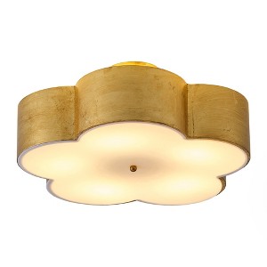 Parrot Uncle 19.7" Modern Gold 5-Light Semi-Flush Mount Ceiling Lights - 1 of 4