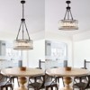LLHZSY Modern Drum Crystal Chandelier Kitchen Island Pendant Light for Dining Room - W19 7/10" - 2 of 4