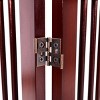 Costway 30'' Configurable Folding Free Standing 4 Panel Wood Pet Dog Safety Fence w/ Gate - 4 of 4