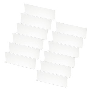 Unique Bargains Acrylic Smooth L-Shaped Bedroom Kitchen Office Shelf Divider - 1 of 4