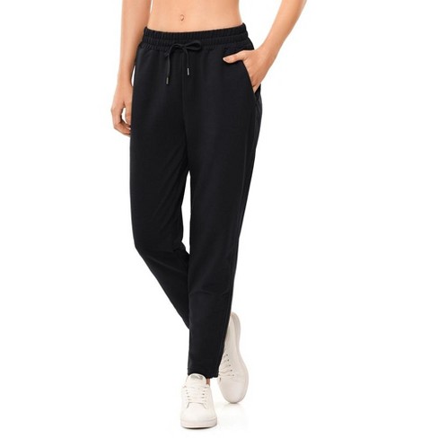 Womens Sweatpants With Zipper Pockets Ankle Side Ruched Jogger Solid Drawstring Sport Pants Black 2xl Target