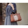 MKF Collection Christine Circular Print Vegan Leather Satchel Bag for Women with Matching Wallet by Mia K - 3 of 4