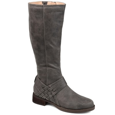 Journee Collection Womens Meg Stacked Heel Riding Boots