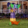 Gemmy Projection Airblown Inflatable Kaleidoscope Clown Giant (RGB), 7.5 ft Tall, Multicolored - 2 of 3