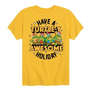 Boys' - Teenage Mutant Ninja Turtles - Turtley Awesome Group Short Sleeve Graphic T-Shirt - 1 of 4