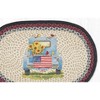 Earth Rugs Oval Patch Rug – Sunflower Truck Design, 20"x30", Hand-Stenciled Jute Mat - 2 of 3