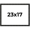 PosterPalooza | 23x17 Thin Barnwood Picture Frame, UV Acrylic, 2 Finishes - Grey and Black - 2 of 4