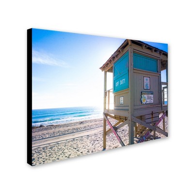 Trademark Fine Art -Preston 'Florida Beach Guard' Canvas Art