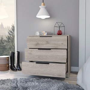 RISOKEYS 3 Drawers Dresser with 3 Wide Drawers,Object Decorative and Other Objects, ,for Bedroom and Living Room - 1 of 4