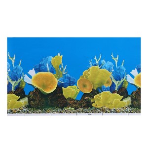 Unique Bargains Aquarium Fish Tank Background Poster Double-sided Fish Tank Background Decor Sticker 1pcs - 1 of 4