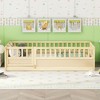 CAVINAS Twin/Full Size Bed Frame with High Security Barrier,Modern Floor Bed for Kids Room,Bedroom - 3 of 4