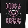 Women's - Instant Message - Valentine's Day Hugs And Hisses Cat Short Sleeve Graphic T-Shirt - 2 of 4
