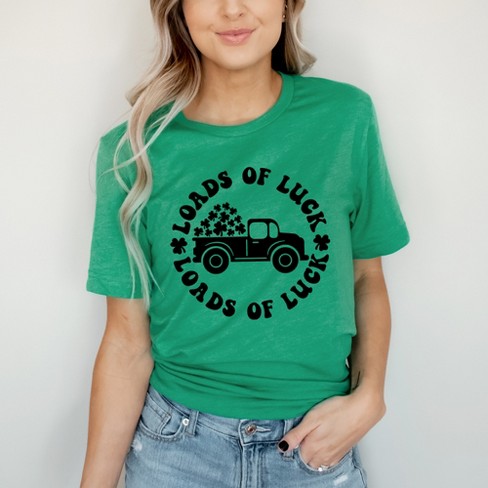 Simply Sage Market Women's Loads Of Luck Truck Short Sleeve Graphic Tee - image 1 of 3