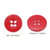 Unique Bargains Resin Craft DIY Round Flat 4-Hole Replacement Sewing Buttons 10 Pcs - 2 of 4