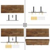 FurnitureR Floating Shelves for Wall, 15.75 Inch Wide Rustic Wood Decorative Wall Storage Rack, Invisible WallMounted Display Brown - 4 of 4