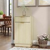 Dexmalle 10-Gallon Wave Textured Tilt-Out Trash Can Cabinet - 4 of 4