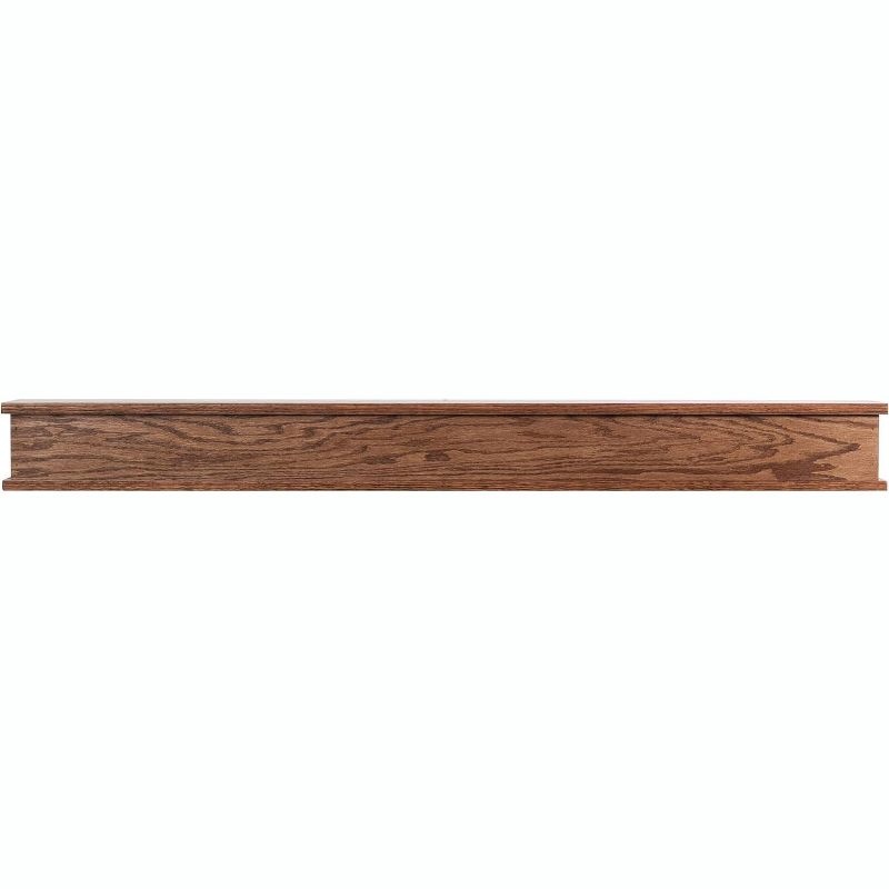 Mantels Direct Bisbee - Floating Fireplace Oak Hardwood Mantel Shelf Wooden Shelf - Made in the USA, 1 of 6