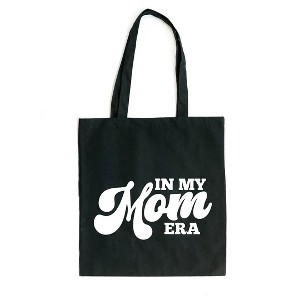 City Creek Prints In My Mom Era Canvas Tote Bag - 15x16 - Black - 1 of 2
