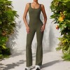Anna-Kaci Active Women's Seamless Flared Bodysuit with Scoop Neck for Activewear - 3 of 4