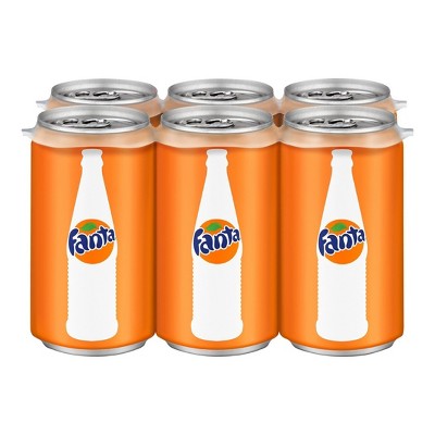 Fanta Orange Soda - 6pk/7.5 fl oz Mini-Cans