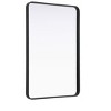 Elegant Lighting Contour Metal Rectangle Mirror 28x42 in Black - 4 of 4