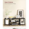VASAGLE TV Stand Industrial Entertainment Center, Modern TV Console with Open Storage Shelves - 4 of 4