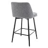 NicBex Swivel Chair with 360 Degree Upholstered Bar Stools Set of 2 with Metal Legs for Kitchen Island and Pub - 4 of 4