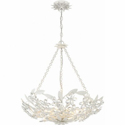 Crystorama Lighting Marselle 6 - Light Chandelier in  Matte White