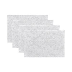 Elrene Caiden Elegance Damask Placemat, Set of 4 - 13" x 19" - Elrene Home Fashions - 1 of 3