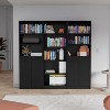 NicBex 11 Shelves File Cabinet with 2 Cabinets,Office Cabinet with Tier-Shelving Design,Modern Storage Cabinet,Filing Cabinet for Home Office - 2 of 4
