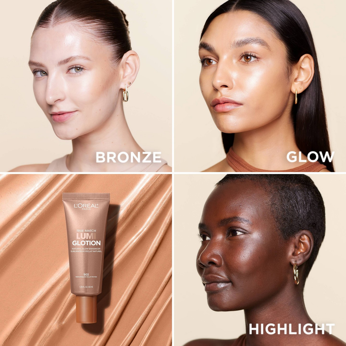 Средство для сияния L'Oreal Paris True Match Lumi Glotion, 903 Medium Glow, 1.35 fl oz — фото 3