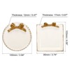 Unique Bargains Vintage Decorative Resin Bow-Knot Decorative Jewelry Tray 2 Pcs - 2 of 4