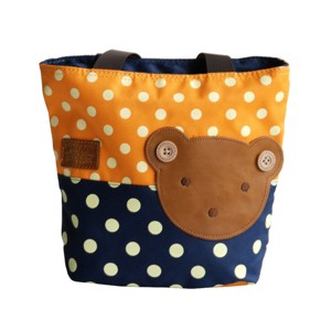Slickblue Cute Bear Hand-Appliqued Tote Bag for Kids —Multi Color & Sizes, Shoulder Strap, Interior Pocket - 1 of 3
