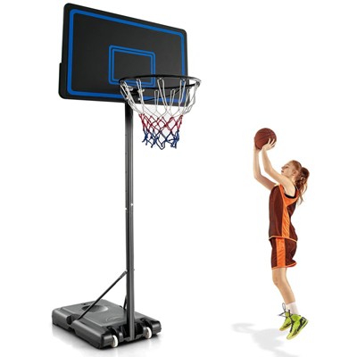 SKONYON Adjustable Portable Basketball Hoop System with 44 Inch Backboard