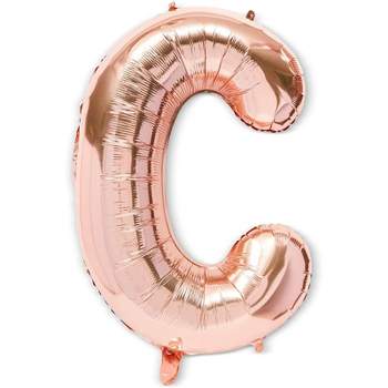 2 Packs Jumbo Letter Rose Gold Balloons 40" for Any Occasions Party Decorations