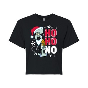 Women's - SpongeBob SquarePants - Ho Ho No Cropped Graphic T-Shirt - 1 of 4