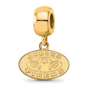Black Bow Jewelry 14k Yellow Gold Plated Sterling Silver Auburn Tigers NCAA Bead Charm - 1 of 4