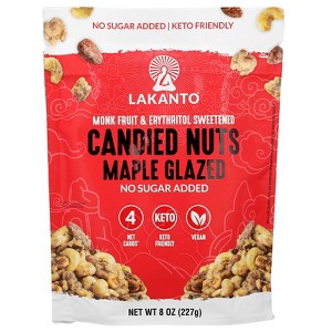 Lakanto Candied Nuts, Maple Glazed, 8 oz (227 g) - 1 of 2